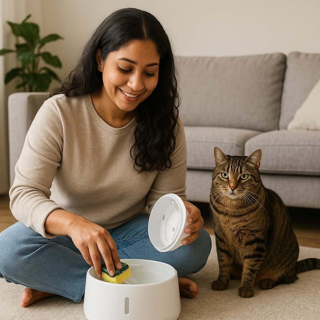 Comment entretenir une fontaine à eau pour chat ?