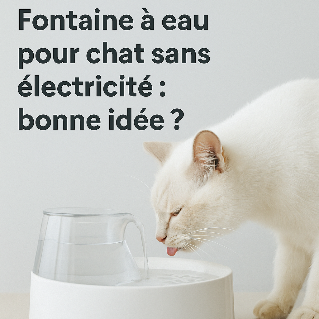 Existe‑t‑il des fontaines à eau chat sans électricité ?