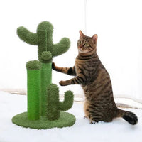 ARBRE À CHAT EN BOIS - CACTUS