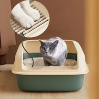 bac-a-litiere-pour-chat-compact-en-plastique