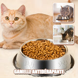 gamelle-en-inox- pour-chat-antiderapante