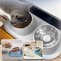 gamelle-pour-chat-double-gris