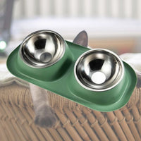 gamelle-pour-chat-double-verte