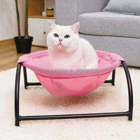 hamac-pour-chat-rond-rose