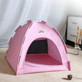 niche-pour-chat-confortable-rose