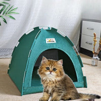 niche-pour-chat-confortable-vert