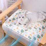 tapis-rafraichissant-chat-avec-motifs-blanc