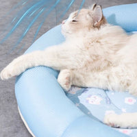 tapis-rafraichissant-chat-rond-bleu